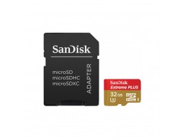 SanDisk Extreme Plus microSDHC UHS-I 80MB/s 32GB (with Adapter)